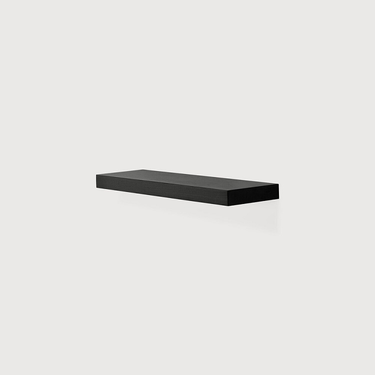 Ethnicraft Solid Black Oak Shelf size & price:w70 d22 h5 cm