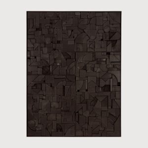 Ethnicraft Bricks Wall Art  Black 120 x 90 cm | Bed Sava