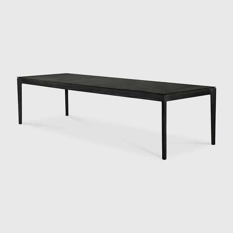 Ethnicraft Bok Black Outdoor Dining Table Teak 300 x 110 x 76