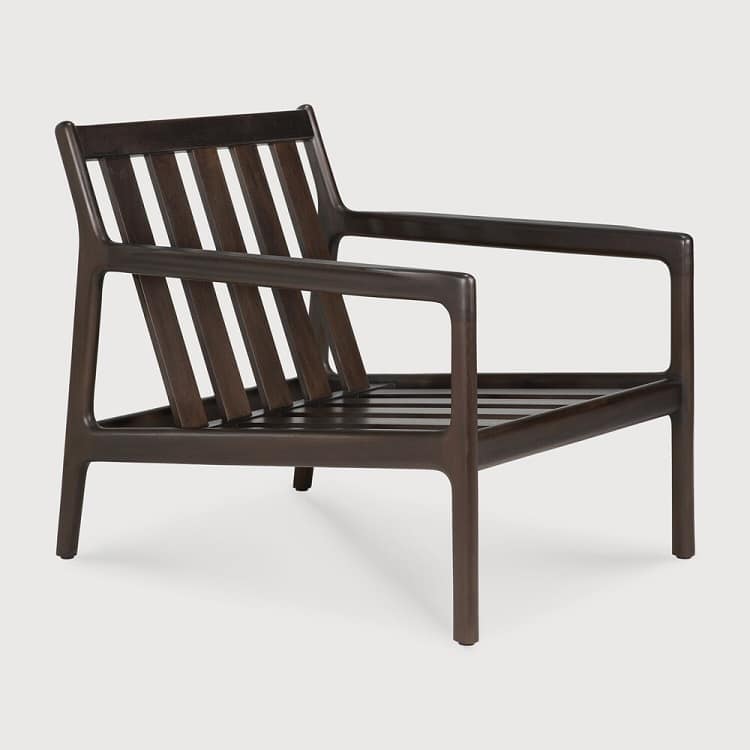 Ethnicraft Mahogany Jack Lounge Chair no cushions