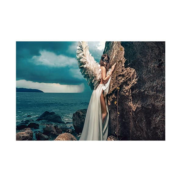 A Storm is Coming Plexiglass Artwork 120cm x 80cm BlueMulticoloured  Andrew Martin | Bed Sava