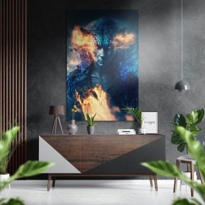 Mutant Brushed Aluminium Dibond Wall Art | Bed Sava