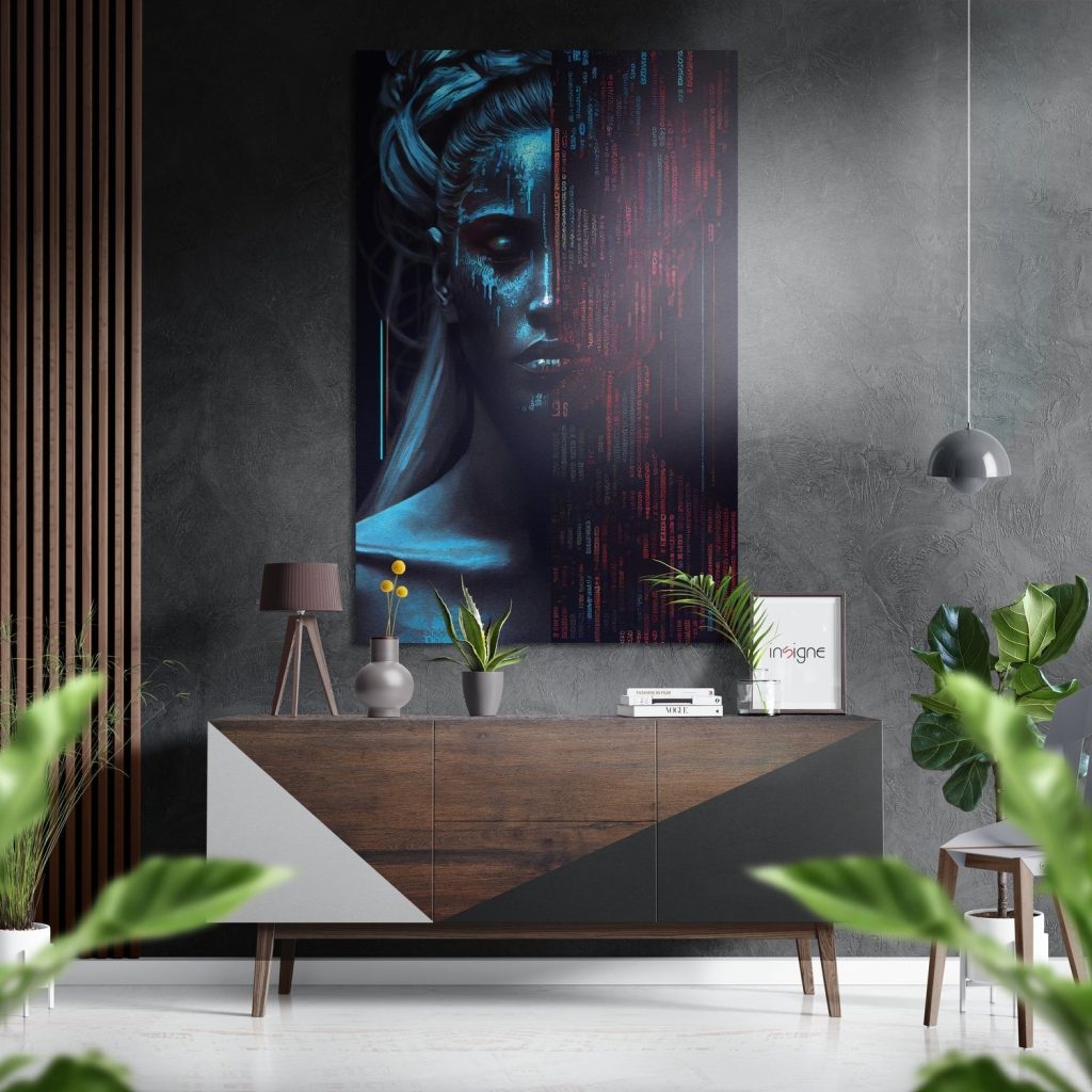 Human Software Brushed Aluminium Dibond Wall Art