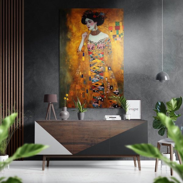 Klimt Brushed Aluminium Dibond Wall Art | Bed Sava