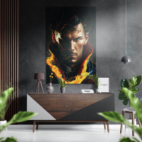 Dr Strange Brushed Aluminium Dibond Wall Art | Bed Sava