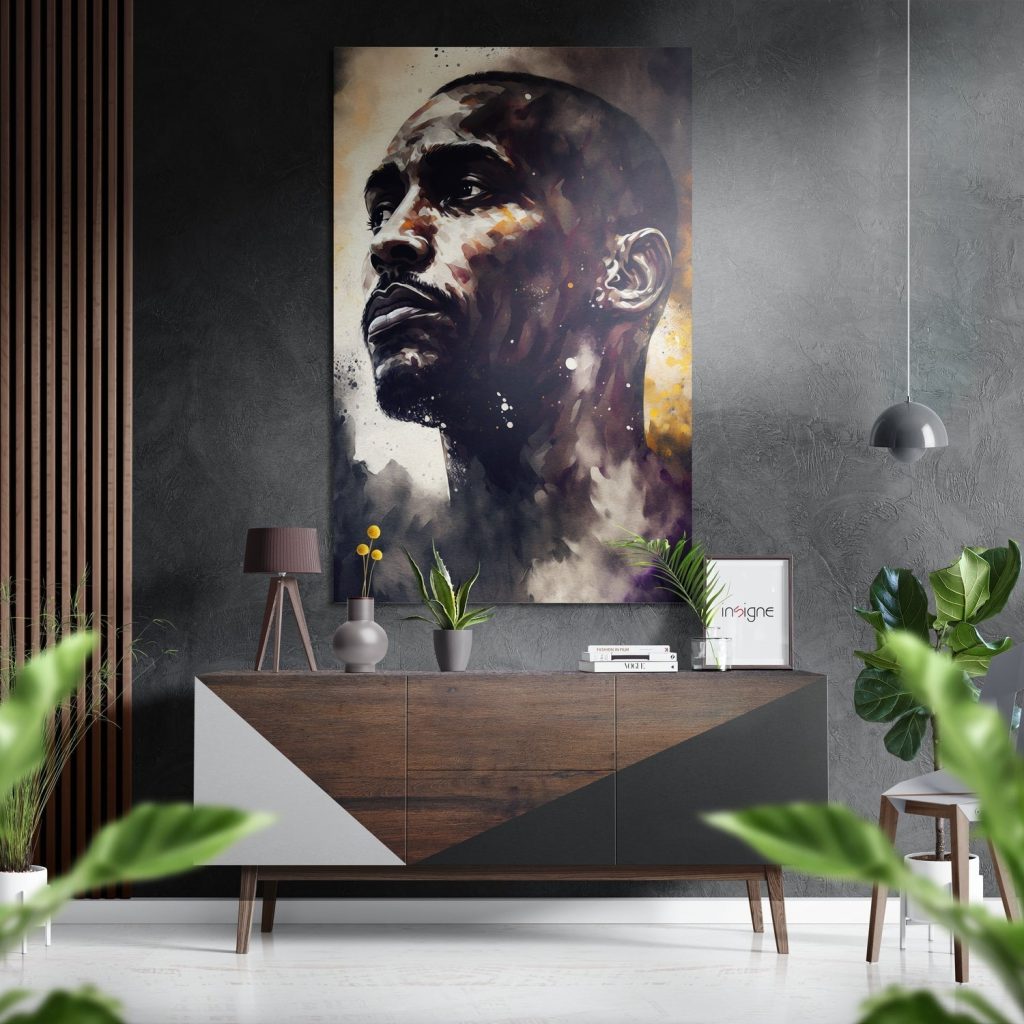 Kobe Bryant Brushed Aluminium Dibond Wall Art