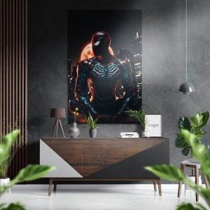 Spider Man Brushed Aluminium Dibond Wall Art | Bed Sava