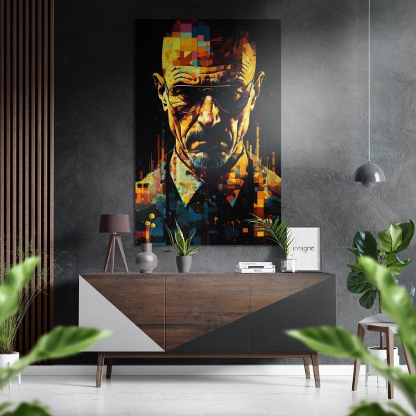 Heisenberg Brushed Aluminium Dibond Wall Art | Bed Sava