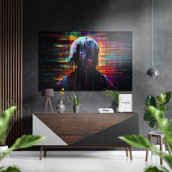 Melt Down Brushed Aluminium Dibond Wall Art | Bed Sava