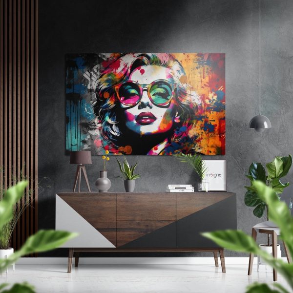 Face of Her Brushed Aluminium Dibond Wall Art | Bed Sava