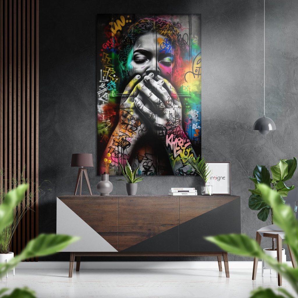 Ssshh Brushed Aluminium Dibond Wall Art