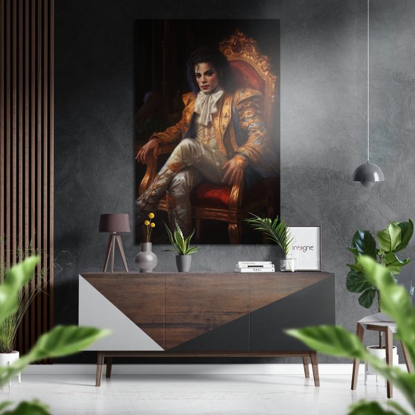 Micheal Jackson the King Brushed Aluminium Dibond Wall Art | Bed Sava