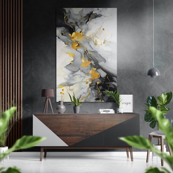 Marbleous Brushed Aluminium Dibond Wall Art | Bed Sava