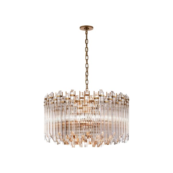 Adele Chandelier Brass, Hand-Rubbed Antique Brass - Andrew Martin