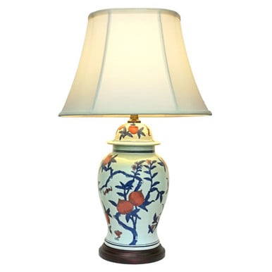 Pair of Oriental Tao Zhi Table Lamps