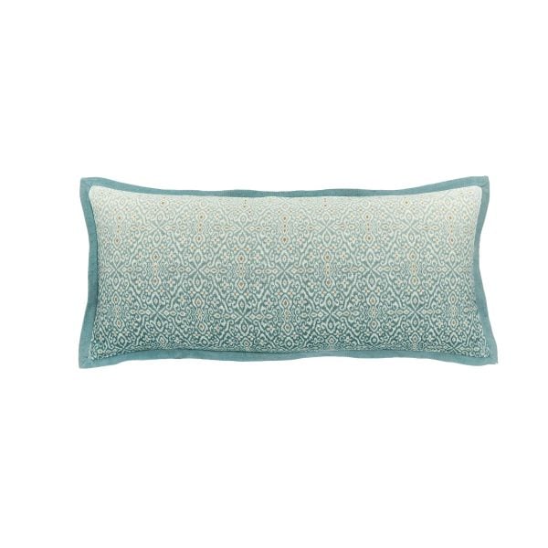 Bedeck of Belfast Addison Cushion 30cm x 70cm Gold  Teal | Bed Sava