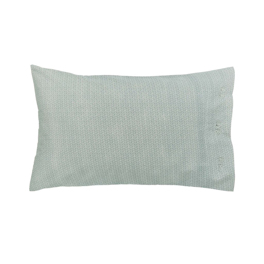Bedeck of Belfast Addison Pair of Standard Pillowcases, Gold & Teal