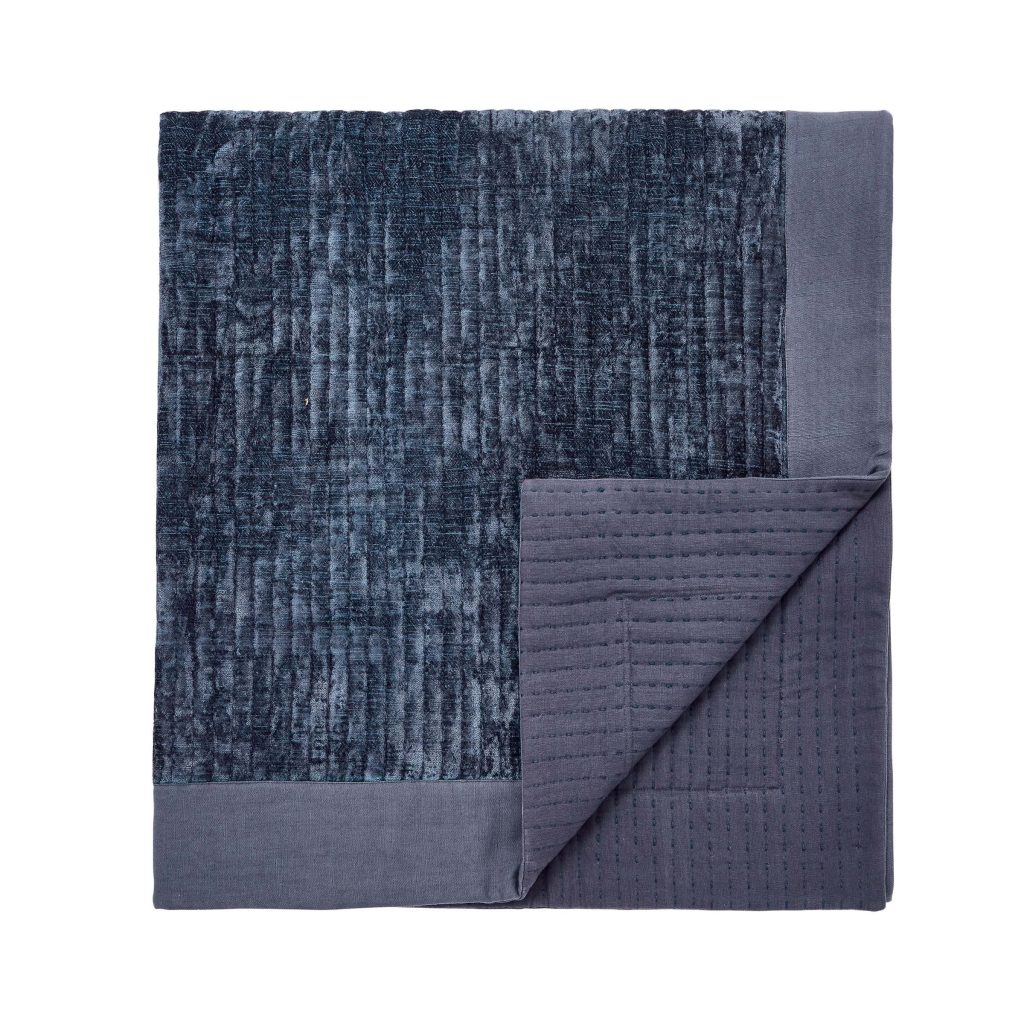 Bedeck of Belfast Aldin Quilted Throw, Celadon