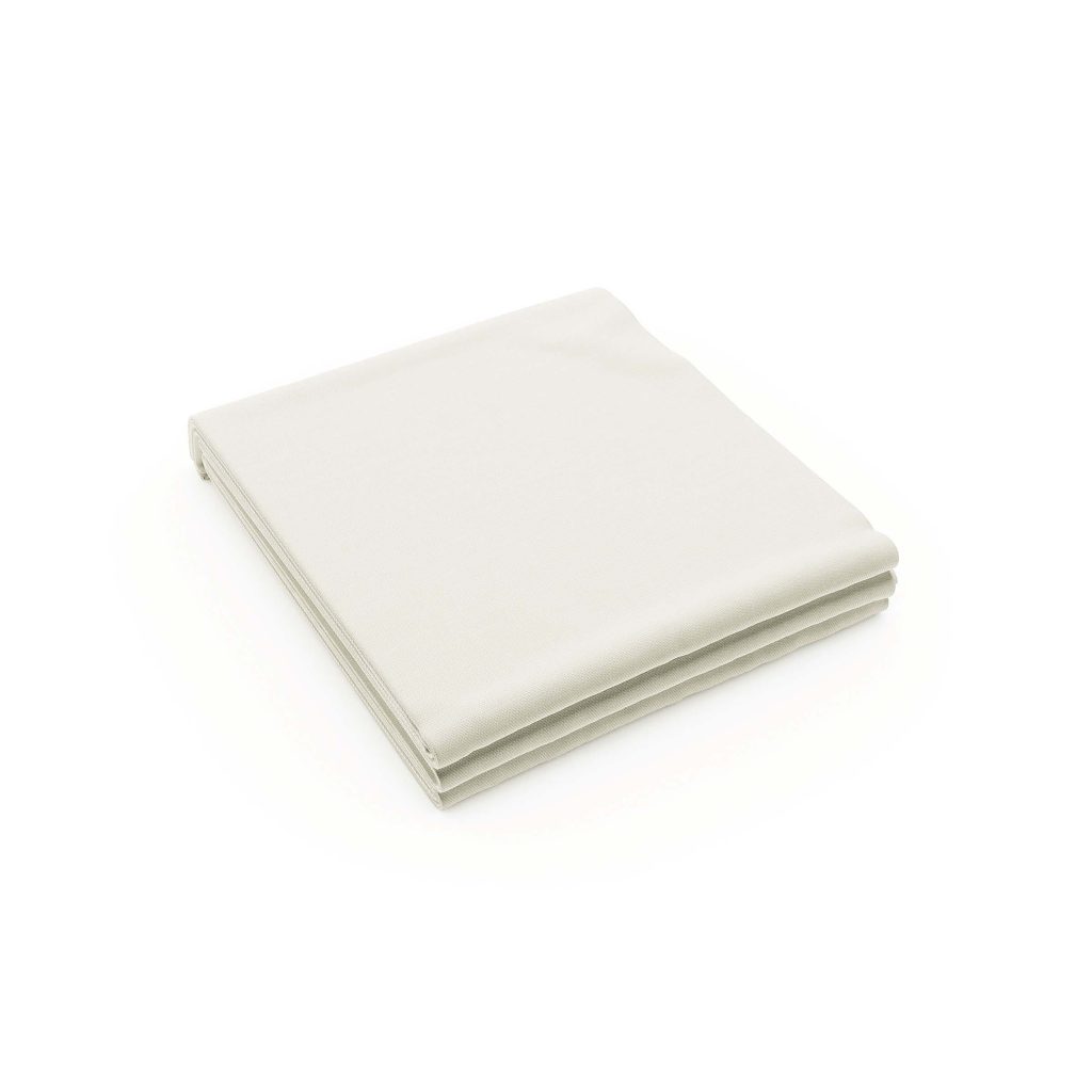 Bedeck of Belfast 200 Thread Count Plain Dye Single Flat Sheet, Chalk