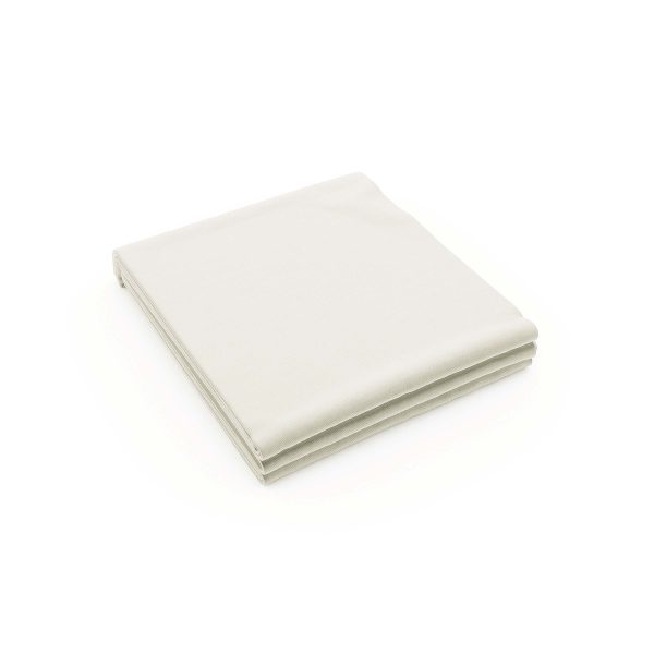 Bedeck of Belfast 200 Thread Count Plain Dye Single Flat Sheet Chalk | Bed Sava