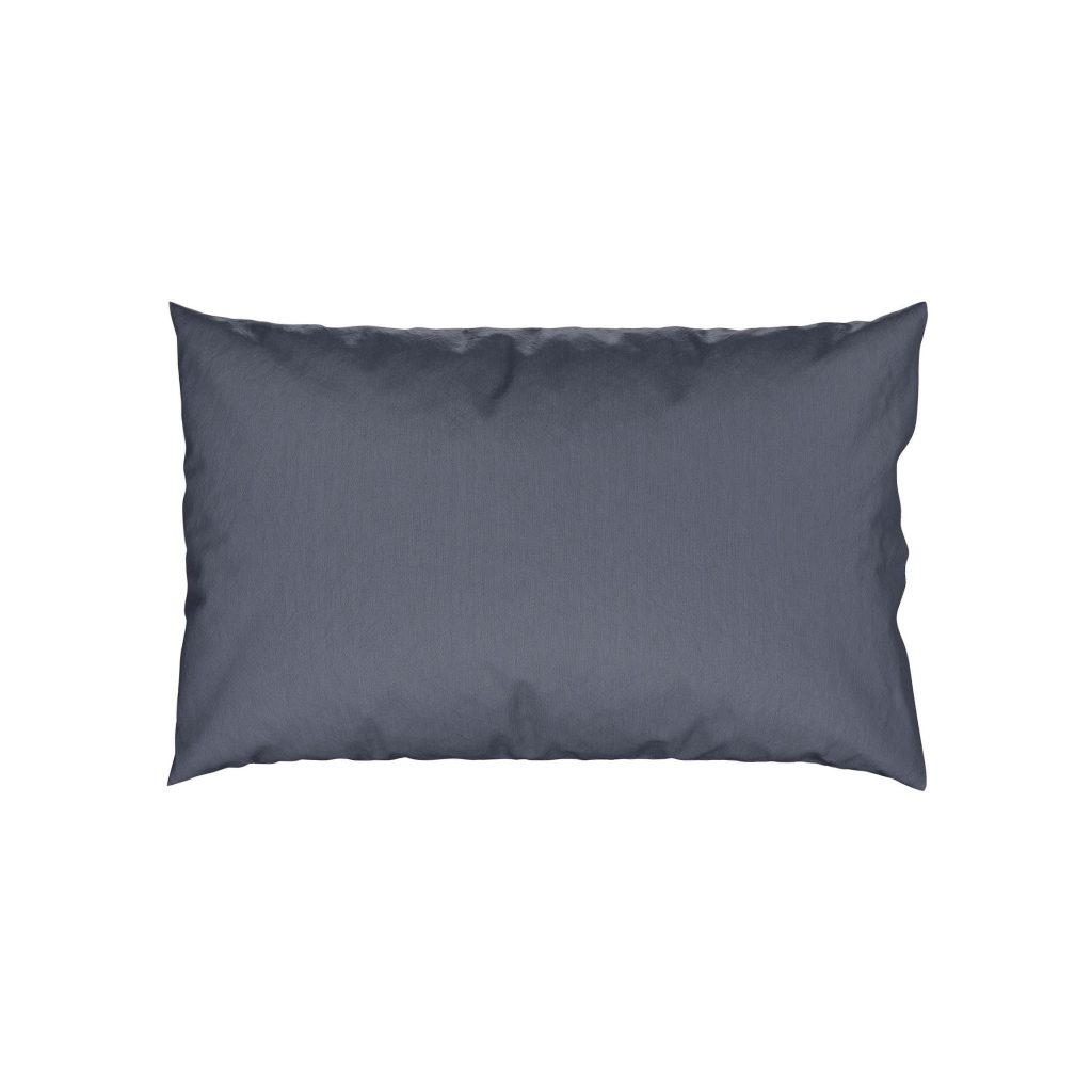 Bedeck of Belfast 200 Thread Count Plain Dye Standard Pillowcase, Denim