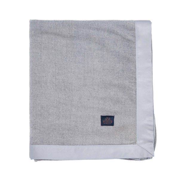 Bedeck of Belfast Ellis Quilted Throw Silver | Bed Sava