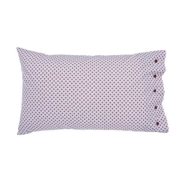 Bedeck of Belfast Emmeline Pair of Standard Pillowcases Denim Blue | Bed Sava