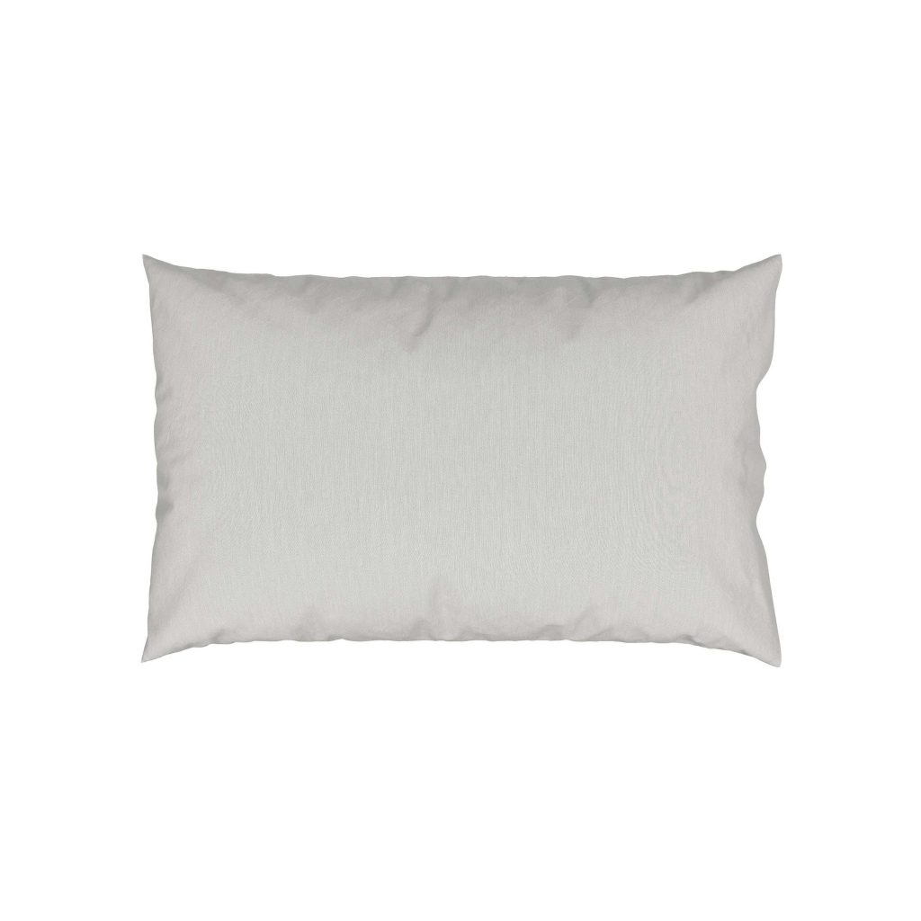 Bedeck of Belfast 200 Thread Count Plain Dye Standard Pillowcase, Grey