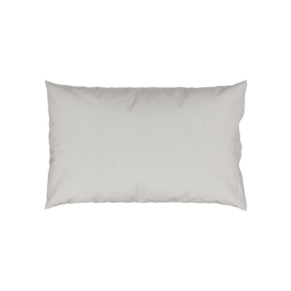 Bedeck of Belfast 200 Thread Count Plain Dye Standard Pillowcase Grey | Bed Sava