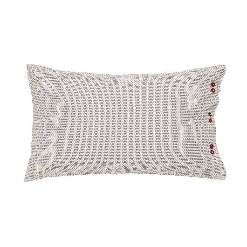 Bedeck of Belfast Lucine Pair of Standard Pillowcases, Graphite