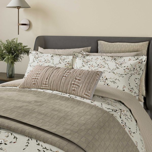 Bedeck of Belfast Rana Kingsize Duvet Cover SET Warm Grey | Bed Sava