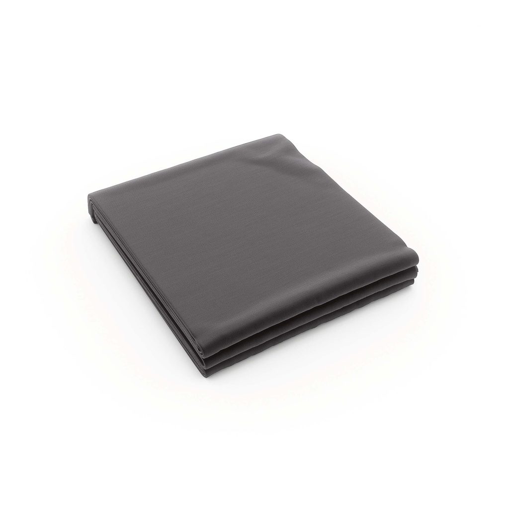 Bedeck of Belfast 200 Thread Count Plain Dye Super Kingsize Flat Sheet, Slate