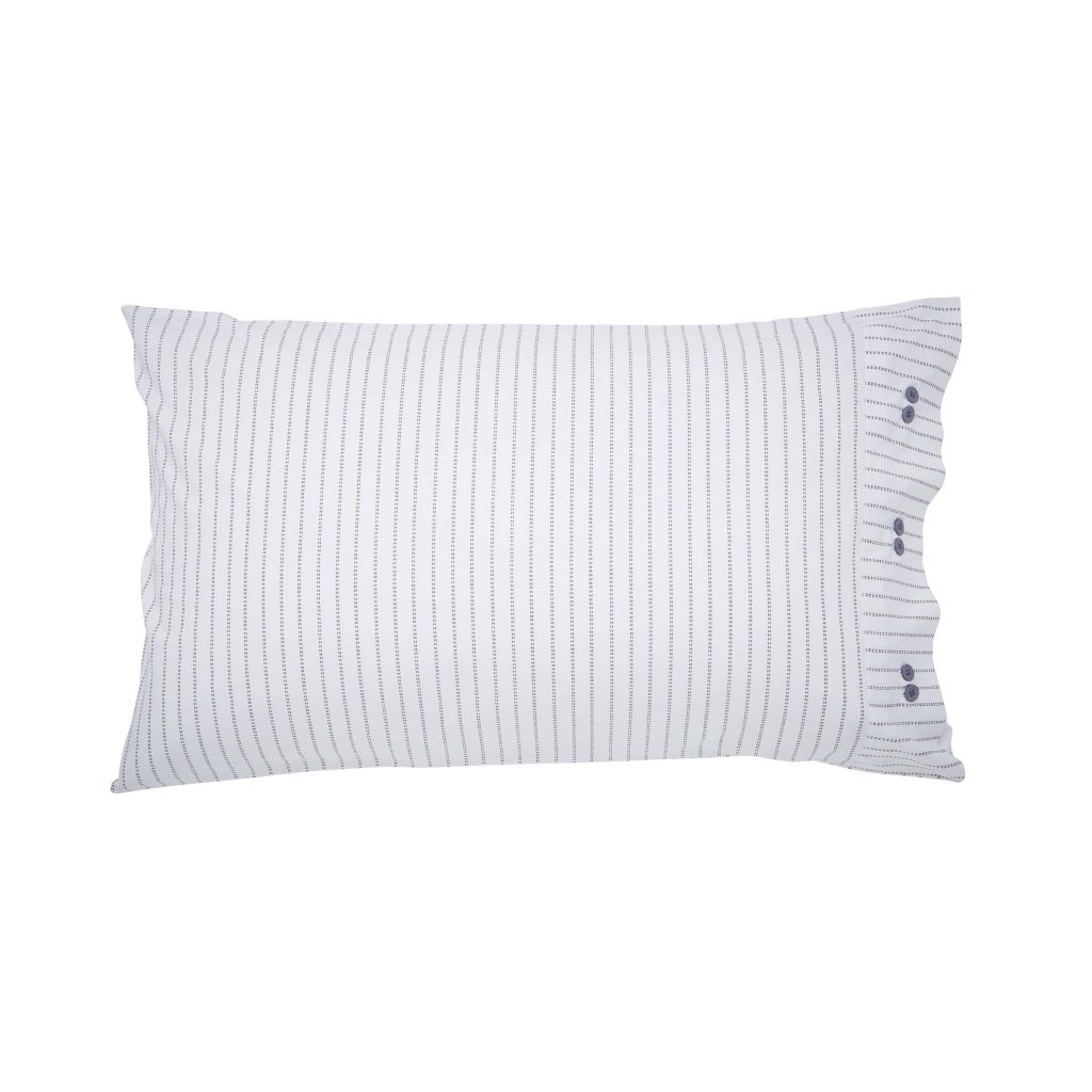 Bedeck of Belfast Elara Pair of Standard Pillowcases, Blue/Green