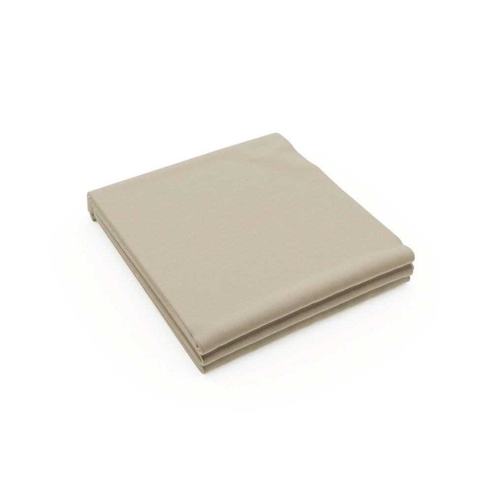 Bedeck of Belfast 200 Thread Count Plain Dye Single Flat Sheet, Stone