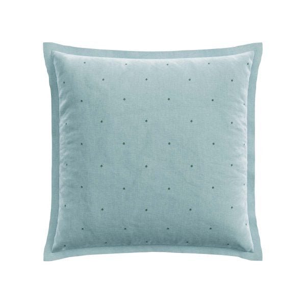 Bedeck of Belfast Sybil Pair of Square Oxford Pillowcases Duck Egg | Bed Sava