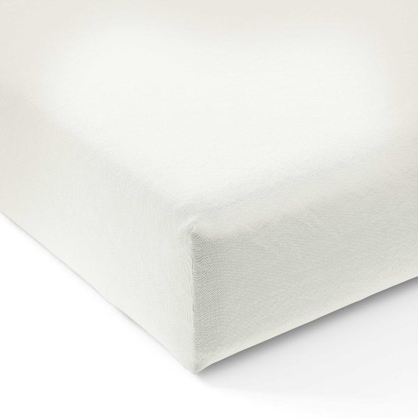 Bedeck of Belfast 200 Thread Count Plain Dye Super Kingsize Fitted Sheet White | Bed Sava