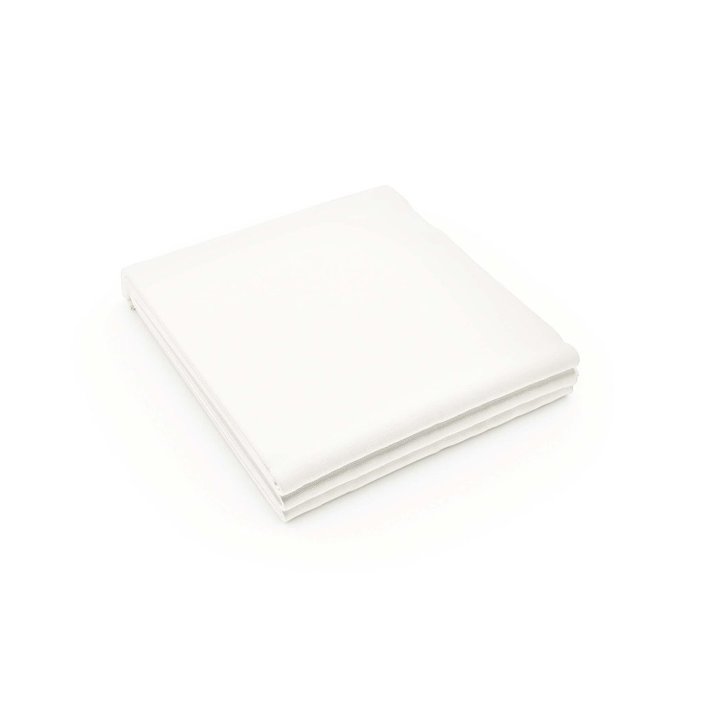 Bedeck of Belfast 200 Thread Count Plain Dye Single Flat Sheet, White