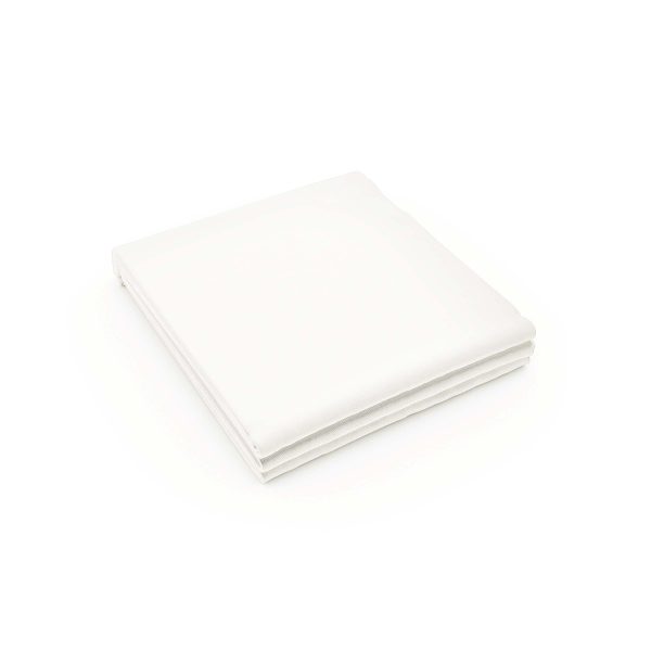 Bedeck of Belfast 200 Thread Count Plain Dye Single Flat Sheet White | Bed Sava