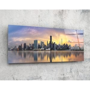 Nyc Glass Wall Art 92×36 cm | Bed Sava