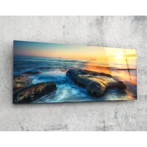 Sea Glass Wall Art 92×36 cm | Bed Sava