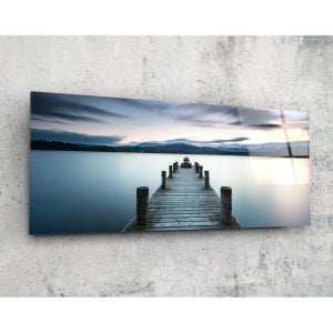 Dock Glass Wall Art 92×36 cm | Bed Sava