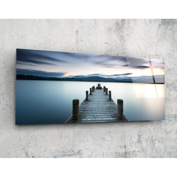 Dock Glass Wall Art 92×36 cm | Bed Sava