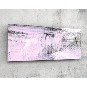 Abstract Glass Wall Art 92×36 cm | Bed Sava
