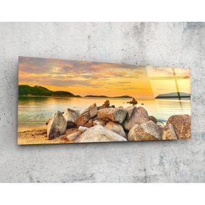Beach Glass Wall Art 92×36 cm | Bed Sava