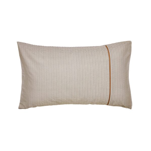Bedeck of Belfast Asha Pair of Standard Pillowcases Grey | Bed Sava
