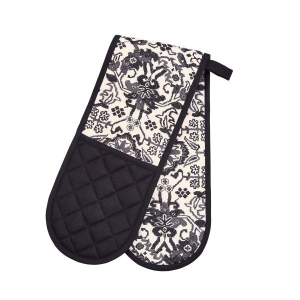 Bedeck of Belfast Saja Double Oven Glove Charcoal | Bed Sava