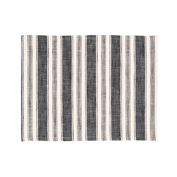Bedeck of Belfast Saja Stripe Placemat Charcoal | Bed Sava