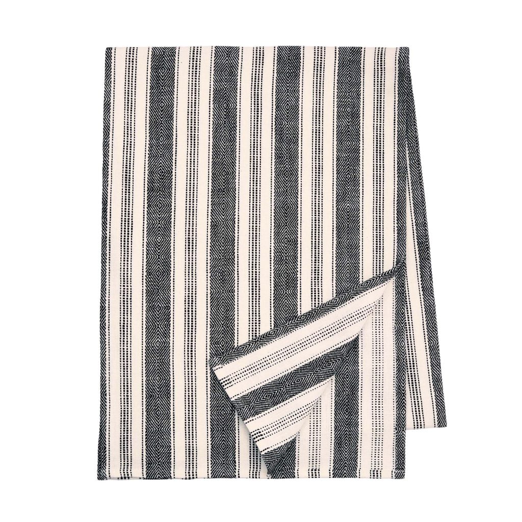Bedeck of Belfast Saja Table Runner, Charcoal