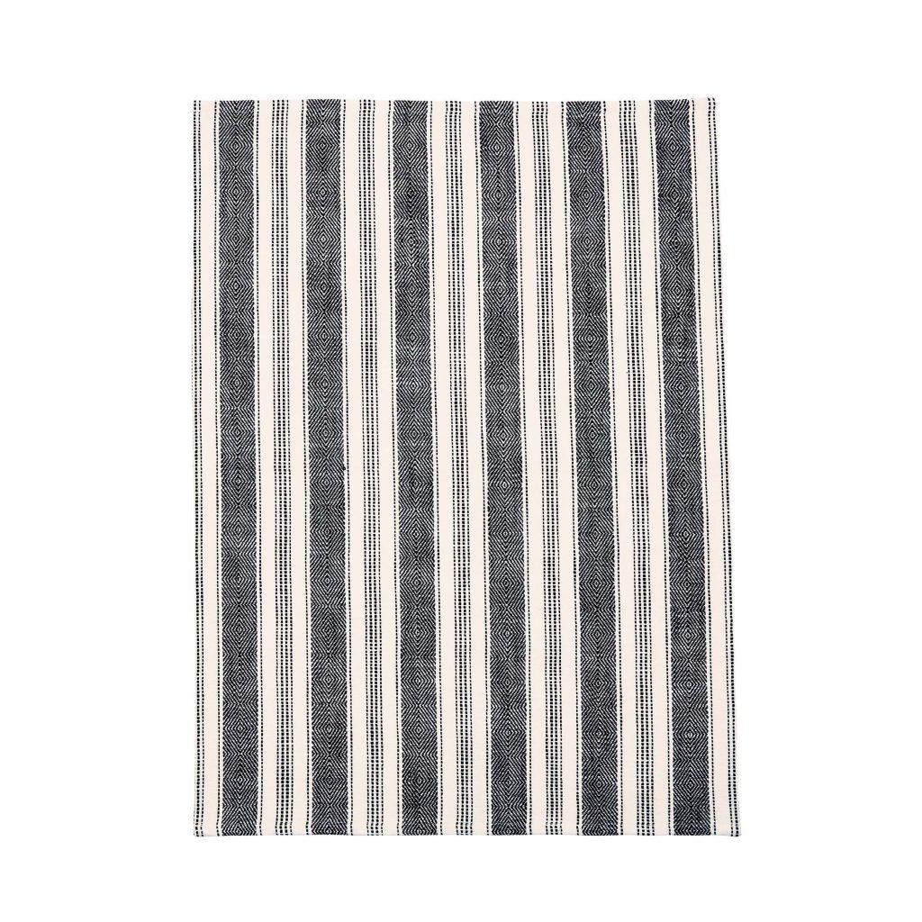 Bedeck of Belfast Saja Stripe Tea Towels, Charcoal