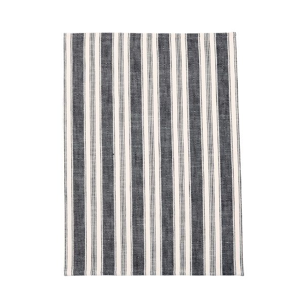 Bedeck of Belfast Saja Stripe Tea Towels Charcoal | Bed Sava